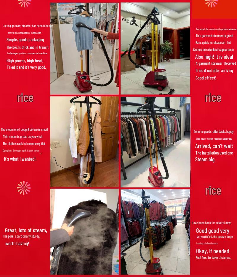 High-Power German Quality Vertical Garment Steamer for Commercial Use