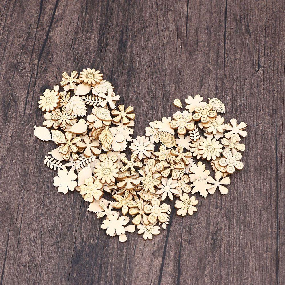 DIY Naturalne Rękodzieło Ozdoby Scrapbooking Doodle Zabawka Edukacyjna Drewniana Dekoracja Plaster Drewna