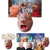 Sing2 Rossi Pig Mask | Adult Latex Headgear | Angry Expression Cosplay