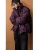 2025 Men's American Style Warm Versatile Cotton Jacket, Stand Collar, Winter, Short, Simple, Slimming Design.