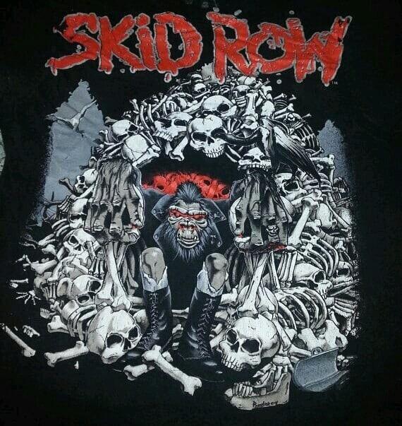 rare SKID ROW Slave to the Grind Black Men S-234XL T-shirt ND676 Unisex T-Shirt L