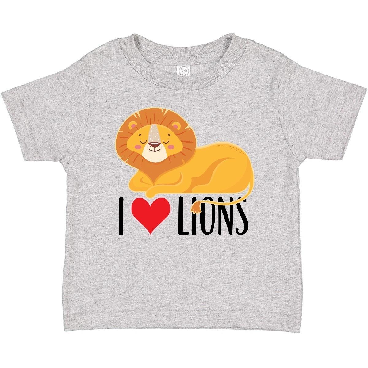 Inktastic I Love Lions Baby T-Shirt Lover Animals Zoo Clothing Childs Infant 140