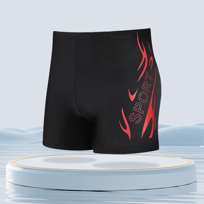 2024 Men's Quick-Dry Anti-Embarrassment Swimsuit: Fashionable, Breathable, Professional Flat-Angle Trunks