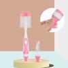 Baby Nylon Bottle Nipple Brush Cleaning Set Brush Cup Washing Brush Long Handle