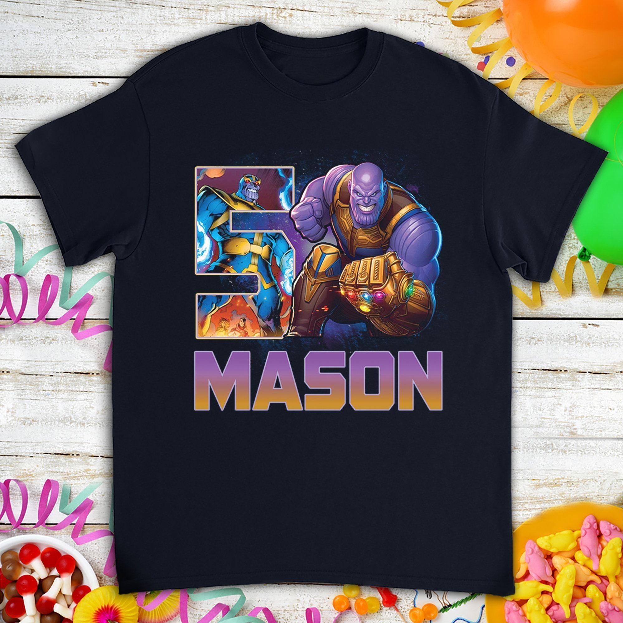 

Custom Birthday Men Tshirt Purple Titan Power Warrior Graphic Tee Birthday Party Shirt Casual Soft Prue Cotton Men Women Gift S