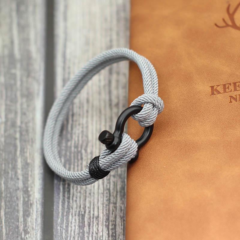 New Men Bracelet 4mm Lucky Rope Braclet Homme Boyfriend Present Outdoor Survival Brazalete Pulseira Masculina Cord Chain Pulsera