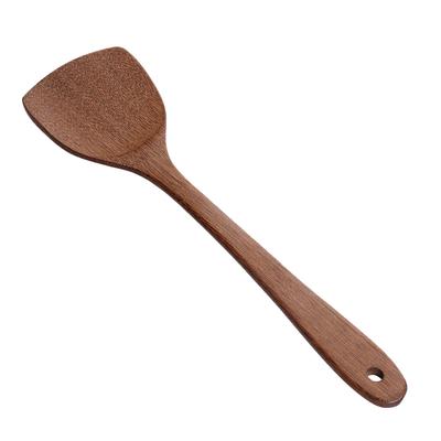 Wood Turner Mixing Stirring Heat Resistance Wood Non Stick Good Grips Wooden Spatula for Cooking