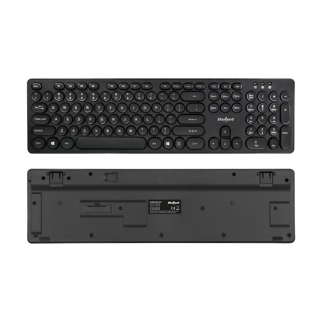 Rebel WS400 wireless keyboard and mouse set