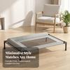 Padded Bolsters Moisture Resistant Washable Animal Furniture Raised Pet Bed Breathable Mesh Pet Bed