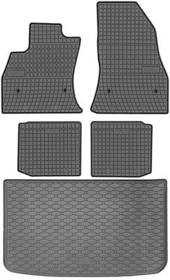 Dacia Duster SUV from 2010-2013 SET - Rubber Car Mats + Trunk Mat