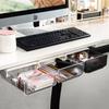 Jinlongxing Under-Desk Hidden Drawer Storage Box for Office Desk Supplies Organization, Student Pencil Holder And Storage Container