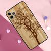 Baum Blüte Bambus Holz Handyhülle Für iPhone 17 Pro Max 11 14 15 16 Pro Max Plus 13 12 Mini 16e 17 Air Rückseite