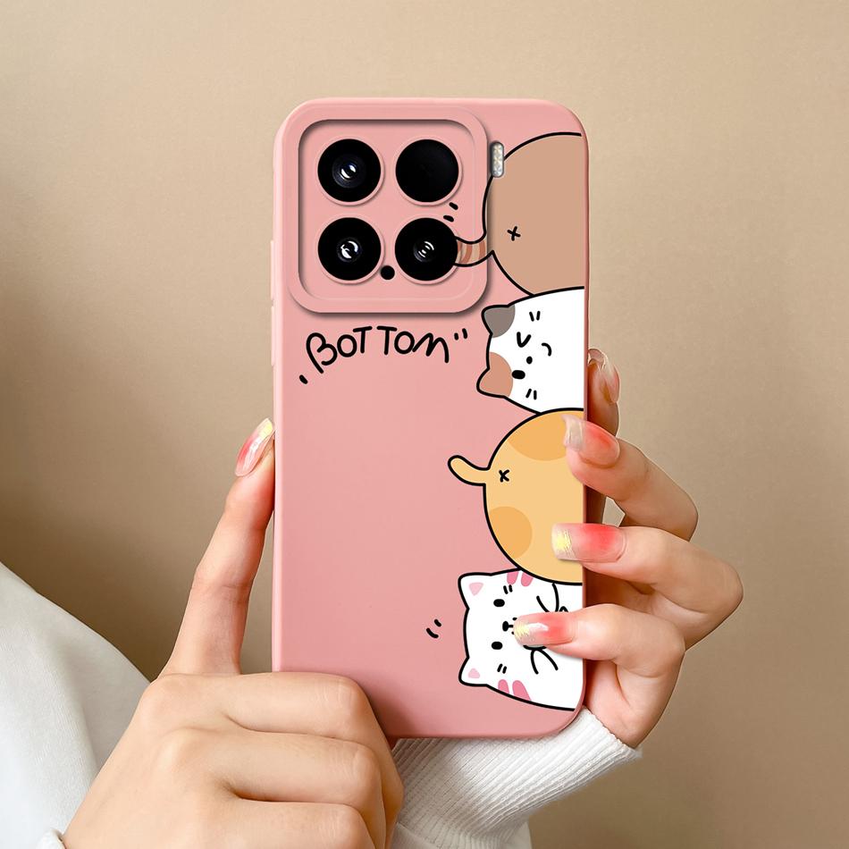 For Xiaomi 15 Pro Case For Xiaomi 14 Pro Phone Cases Various Style Soft Liquid Silicone Mi15 Mi14 Back Cover Anti Drop Bumper