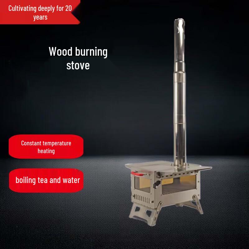 Stainless Steel Outdoor Camping Grill with Side Window