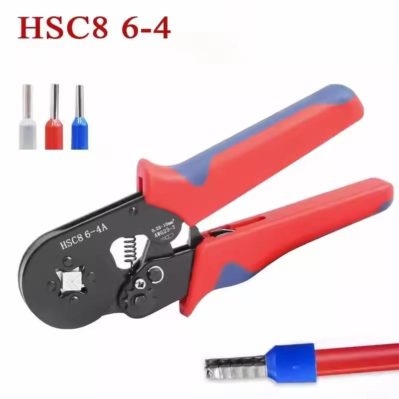 Ferrule Crimping Tool, Self-Adjusting Hexagonal Wire Crimper Plier Ye 16-6E For Awg 20-5(0.5-16Mm²) ,Ratchet Wire Crimping Tool