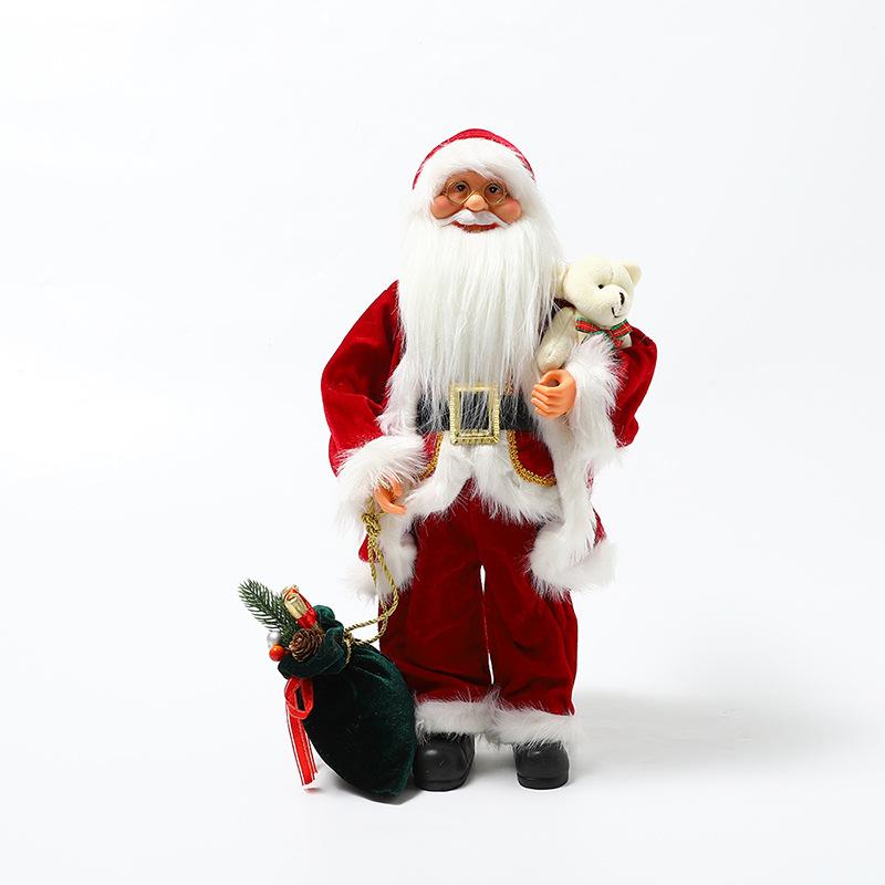 

Большие рождественские куклы Санта-Клауса, Рождественский рюкзак, кукла, игрушка, Рождественские фигурки, детский подарок, сидячее положение, украшение рождественской елки Санта-Клауса