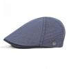 Unisex Breathable Mesh Flat Cap Spring Summer Ivy Cap Retro British Style Beret Casual Cabbie Hat Duckbill Cap