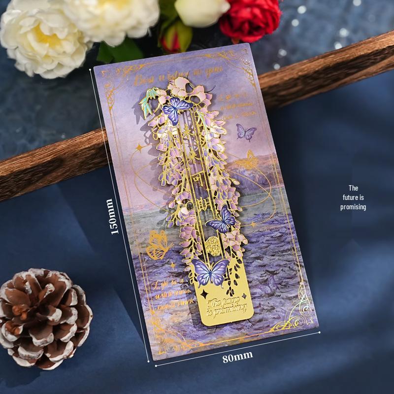 Klassisches chinesisches Metall-Lesezeichen - Belohnung für Grundschüler & Geschenk für Lehrer, Inspiriert von nationalem Stil und Design des Palastmuseums