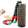 ReTORUE Incense Container with Medicine Spoon, Ebony, Portable, Mount Koya Incense Container (Unchu Ryujin Type B)