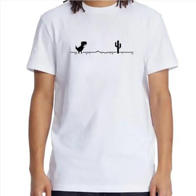 Plus Size Men's T-shirts Printed Dinosaur Cactus Funny Tops Summer T-shirt Women Casual O-Neck Tee Shirts Streetwear Top