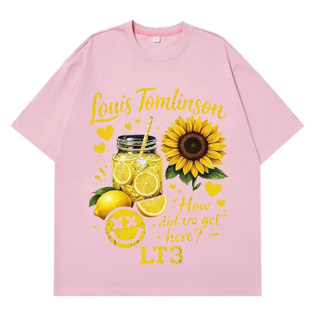 Unisex Women Fashion Tshirt Singer Louis Tomlinson How Did I Get Here Tour 2026 Print TShirt Cotton Vintage Loose Tshirs Fan Gift