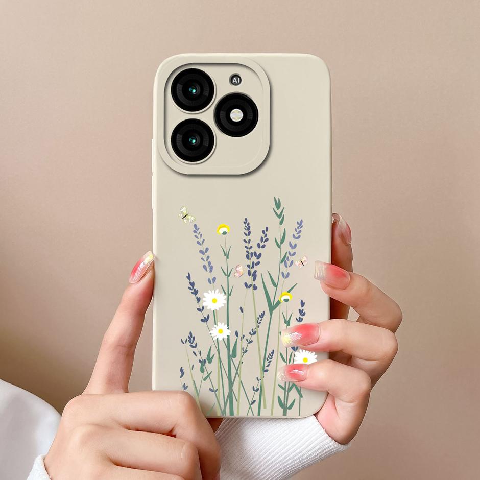 For Tecno Itel A70 Phone Case Cool Girl Cartoons Pattern Liquid Silicone Shell For ItelA70 A 70 High-quality New Design Fundas
