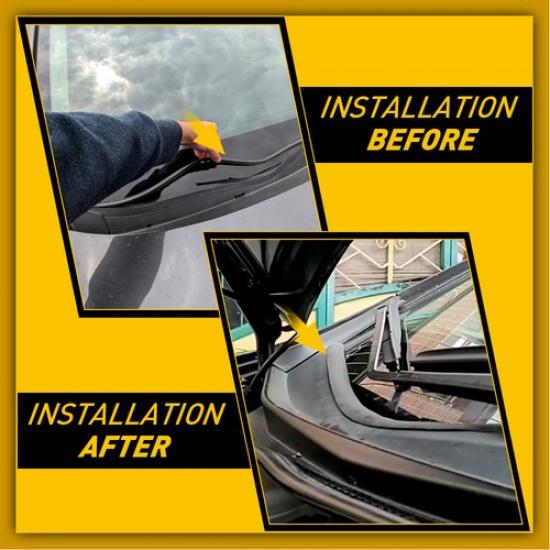Car Front Windshield Panel Rubber Seal Strip Sealed Moulding Trim Accessories