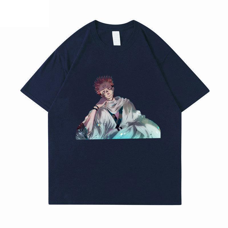 Harajuku Anime Jujutsu Kaisen Gojo Satoru Summer T-shirt Manga Graphic Tops Tees Shirt Cosplay Cotton Cartoon Tshirts Unisex Casual Streetwear