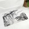 Chinese Ink Painting Floor Mat for Living Room Bedroom Kitchen Decor Non-Slip Carpet Landscape Print Doormat Soft Bathroom Mats