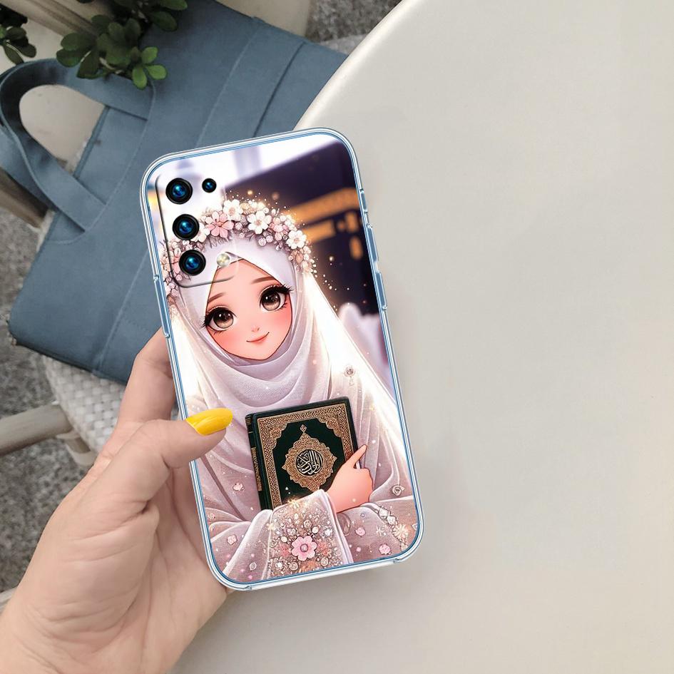 PP40 Islamic Muslim Girls Hijab Phone Case for Motorola Moto Edge 20 30 40 50 S30 Fusion Ultra Pro Neo Lite + G200 G23