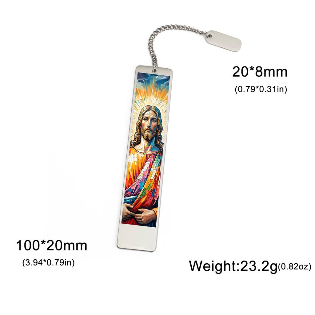 Exquisite Flower Star Sky Metal Bookmark Stainless Steel Jesus Bookmark Reading Accessory Study Stationery Valentine's Day Gifts