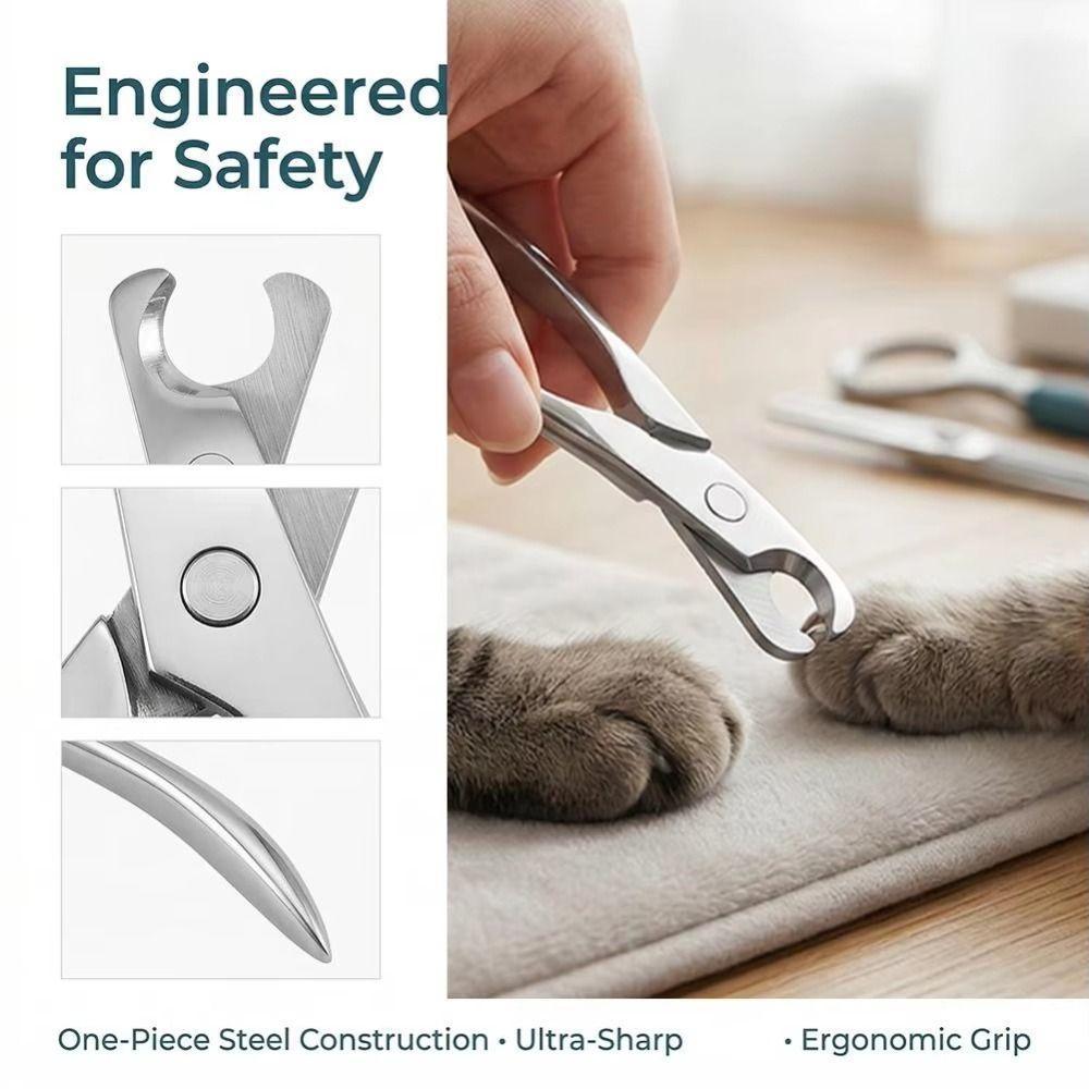 Stainless Steel Dog Nail Cutter Heavy Duty Cat Nail Trimmer Easy Use Pet Grooming Tool  Small Dogs