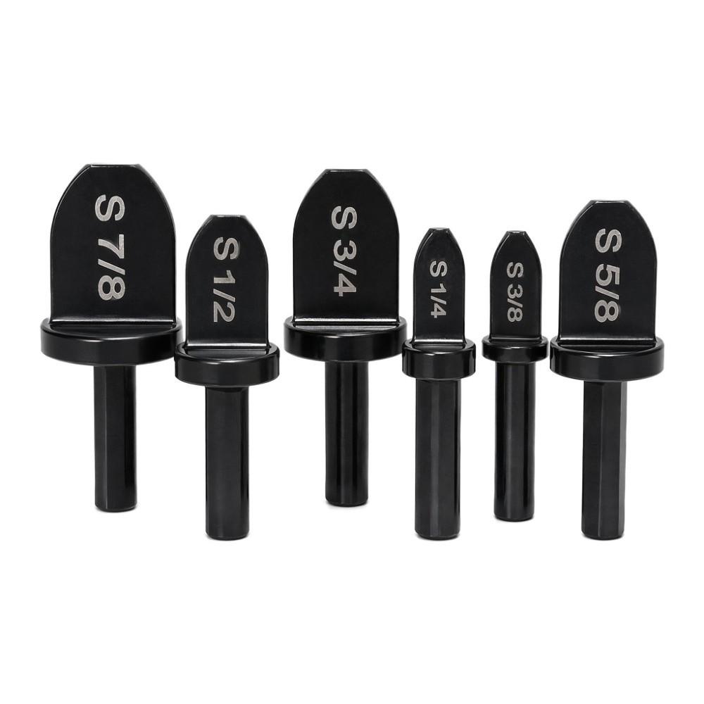 6pcs Triangle Shank Tube Expander Bit 6 Piece Set Copper Pipe Expander Copper Pipe Repair
