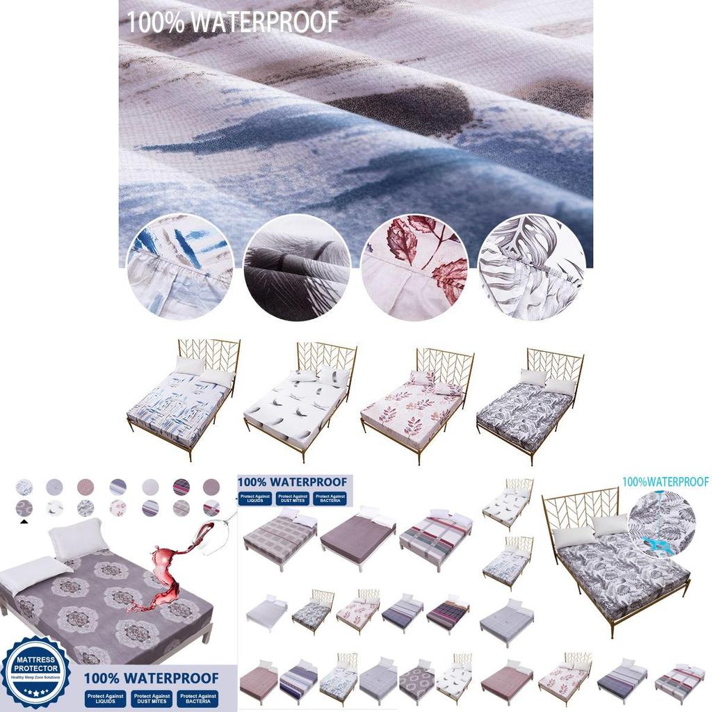 Wasserdichter Matratzenschoner mit weichem Polyester und tiefem Sitz für Komfort**