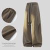 Willow Leaf File Does Not Card File Large Size Casual Pants Men's Spring and Autumn New Trend Loose Straight Wide Leg Sports Trousers