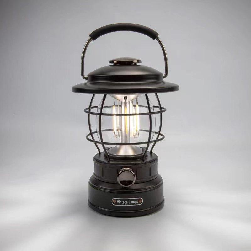 Outdoor COB Camping Lantern Retro Campsite Light Portable LED Emergency Lamp Atmosphere Light for Garden Yard Camping Lights