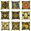 European Style Throw Pillow Cover Indoor Sofa Cushion  Classic Geometric Vine Printed