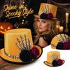 Halloween - Top Hat with Hand and Rose Decoration for Costume Party
