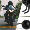 Motorcycle Helmet Holder Wall Mount Helmet Rack with Double Hook 180 Degree Rotation Metal Motorcycle Helmet Hanger Racks