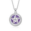 In-Stock Aromatherapy Hollow Diamond Pendant Necklace