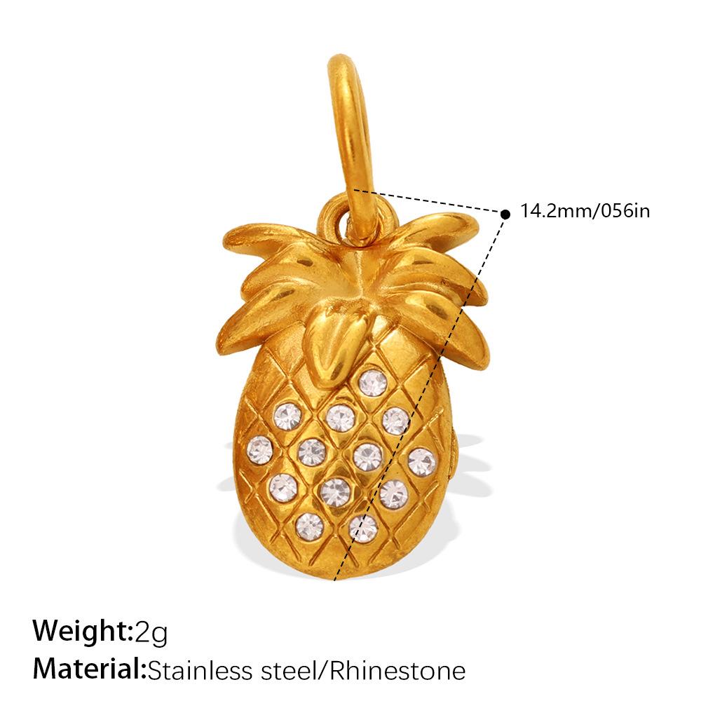 Cute Food Element Pendant Micro Diamond Lemon Pizza Style Diy Accessories
