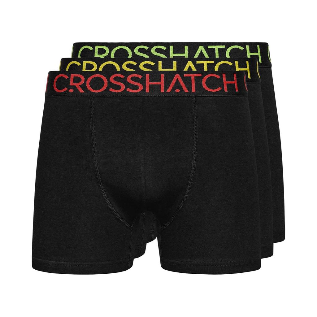 Crosshatch Mens Chasma Boxer Shorts (Pack of 3)