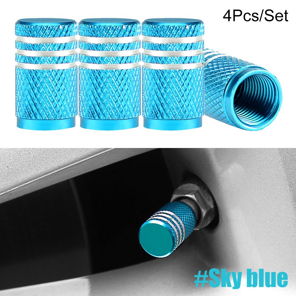 4Pcs/Set Tire Stem Valve Caps Aluminium Car Dustproof Caps Tire Wheel Stem Air Valve Caps  Tapones Para Llantas Accesorios Para