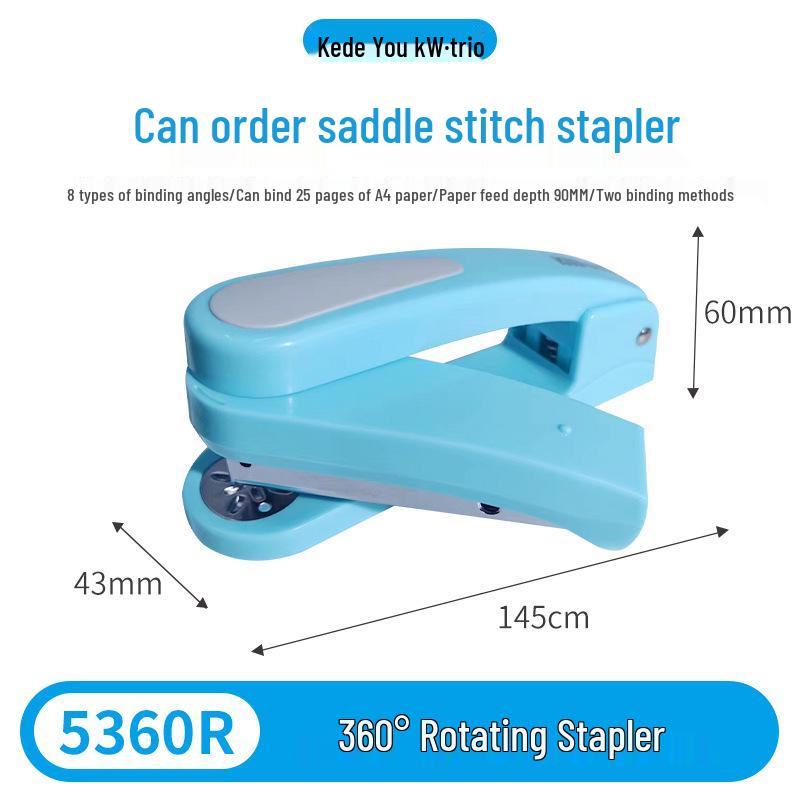 5360R Drehbarer Multifunktionshefter - Mittlere Kraftsparend, 360°-Bindung