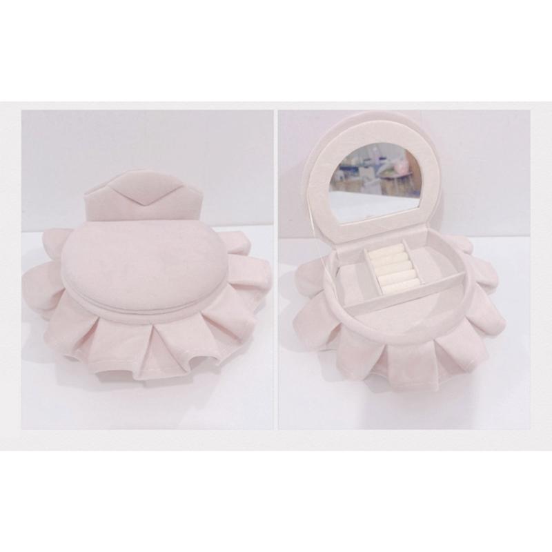 Schmuckschatulle in Sofaform, wunderschönes Schmucketui, Schmuckaufbewahrungsorganisator, Plüschstruktur zur modischen Schmuckaufbewahrung