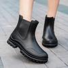2025 Women's New Waterproof Shoes Rain Boots Outdoor Wear Work Rubber Shoes Lightweight Rain Shoes Women
