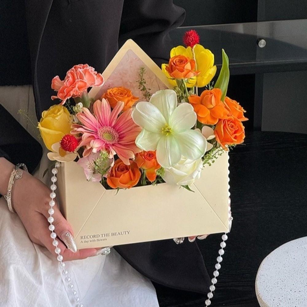 5 Pieces Romantic Flower Gift Box Paper Gift Wrapping Box Floral Arrangement Box Graduation Event