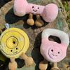 Creative Dumbbell & Kettlebell Plush Doll Pendant, Funny Gym Themed Ornament, Gift for Men