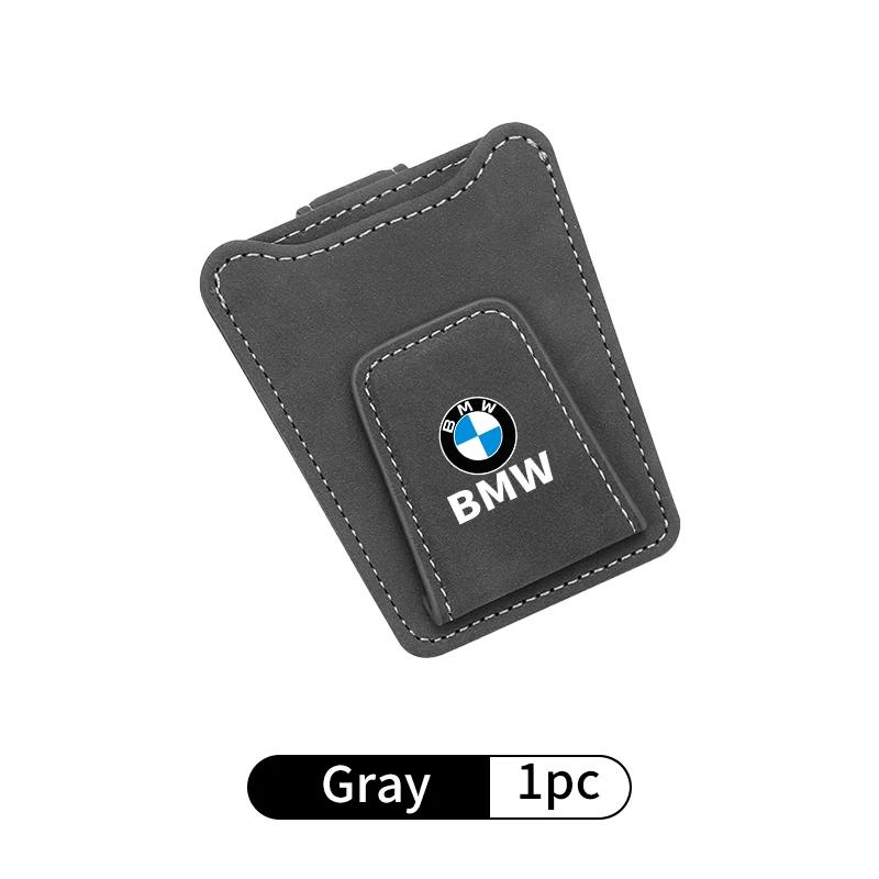 UYDH3 New Car Glasses Clip Sun Visor Card Glasses Holder Cars Accessories For BMW Motorsport X1 X3 X5 E39 E46 E90 F20 E60 F30 E36