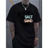 Men's Crew Neck T-Shirt - Casual Short-Sleeve Summer Gym & Beach Wear, Breathable for Training, Machine-Washable Essential,Versatile Travel & Everyday